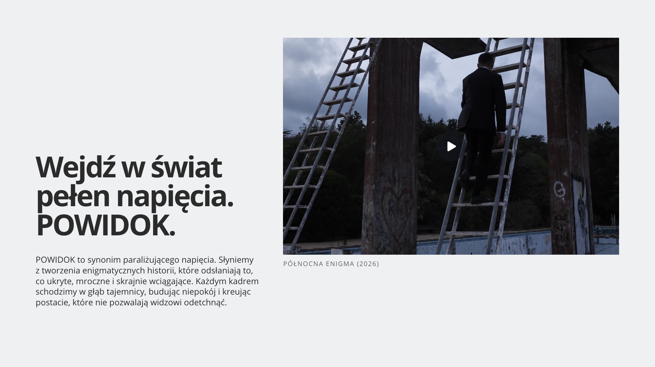 Interfejs użytkownika serwisu POWIDOK