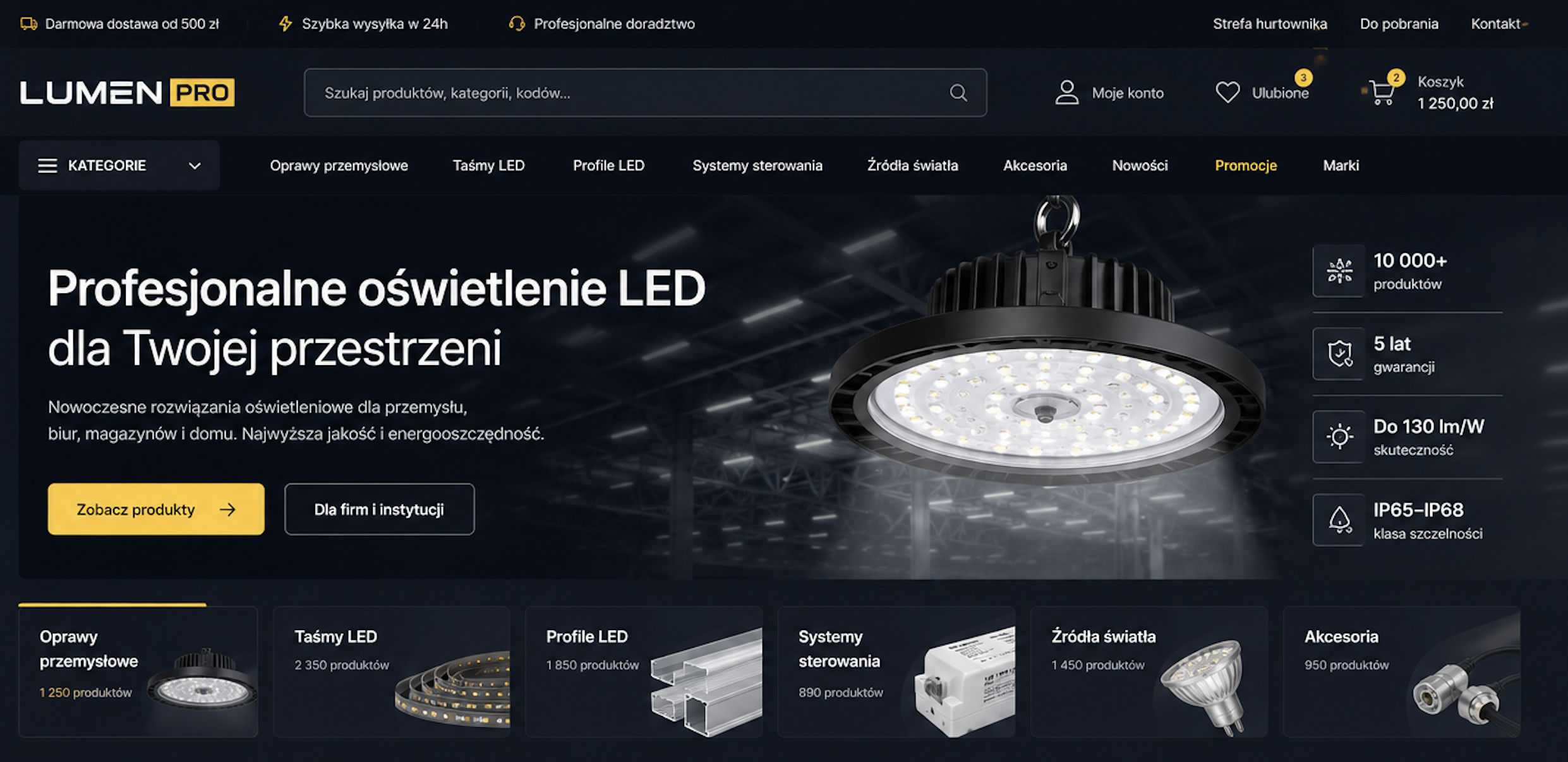 Oświetlenie LED w aranżacji wnętrz
